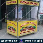 Lò nuóng bánh mì Doner Kebab kẹp thịt
