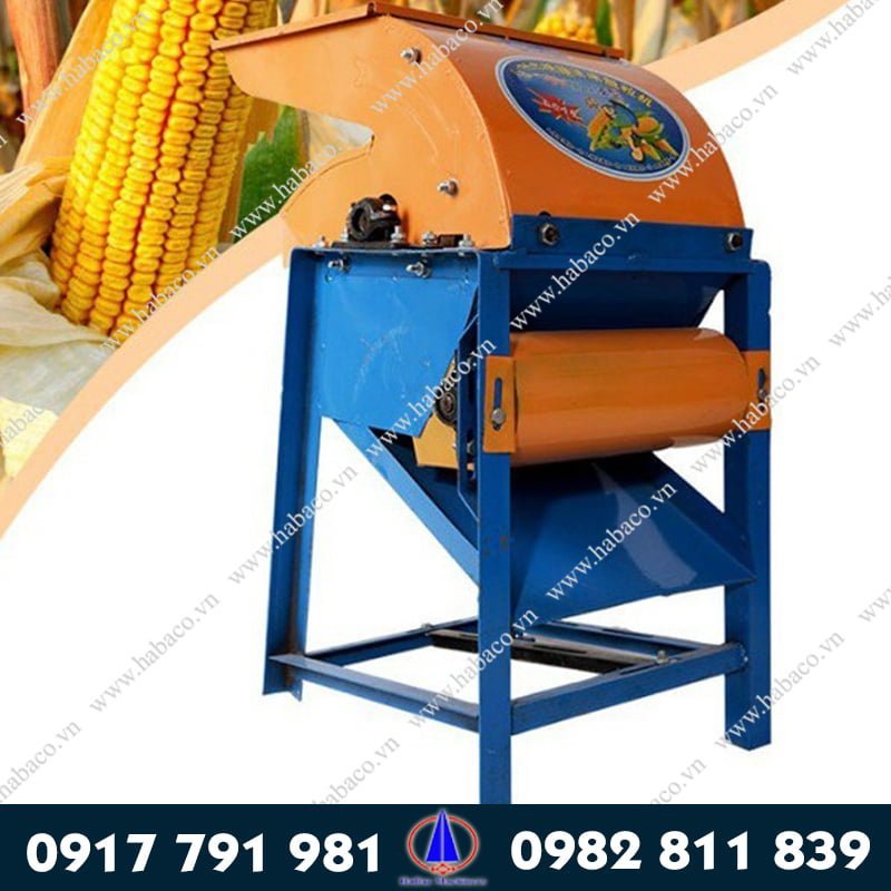 Máy tách ngô mini quạt gió