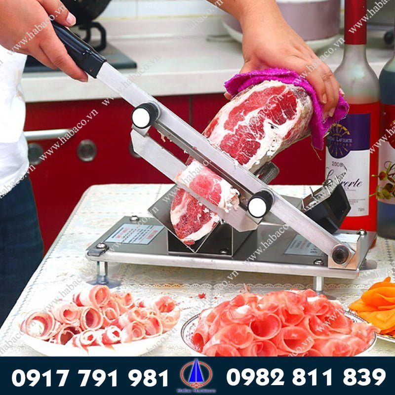 Máy thái thịt đông cầm tay